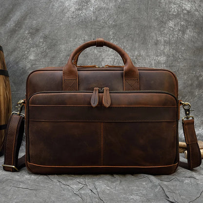 Genuine Leather Multi Purpose Briefcase Bag - Grandeur Prestige