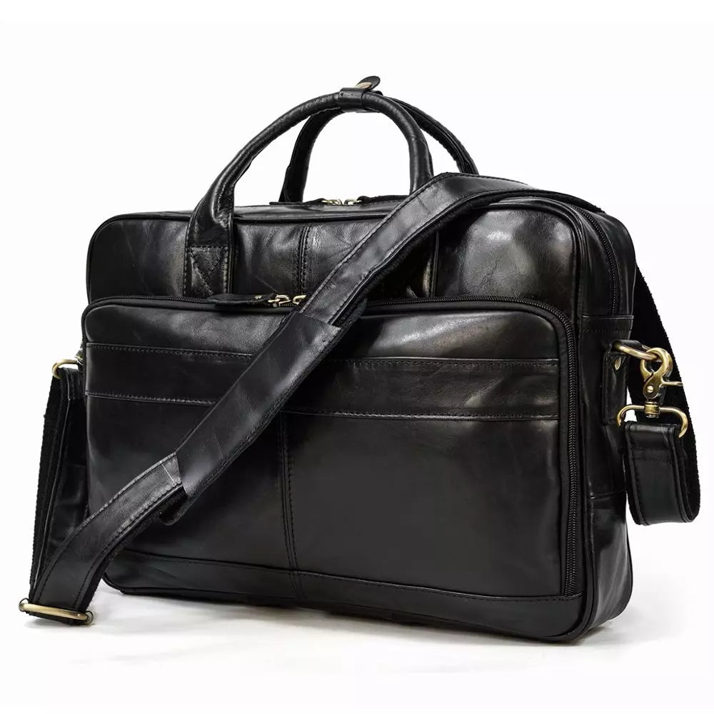 Genuine Leather Multi Purpose Briefcase Bag - Grandeur Prestige