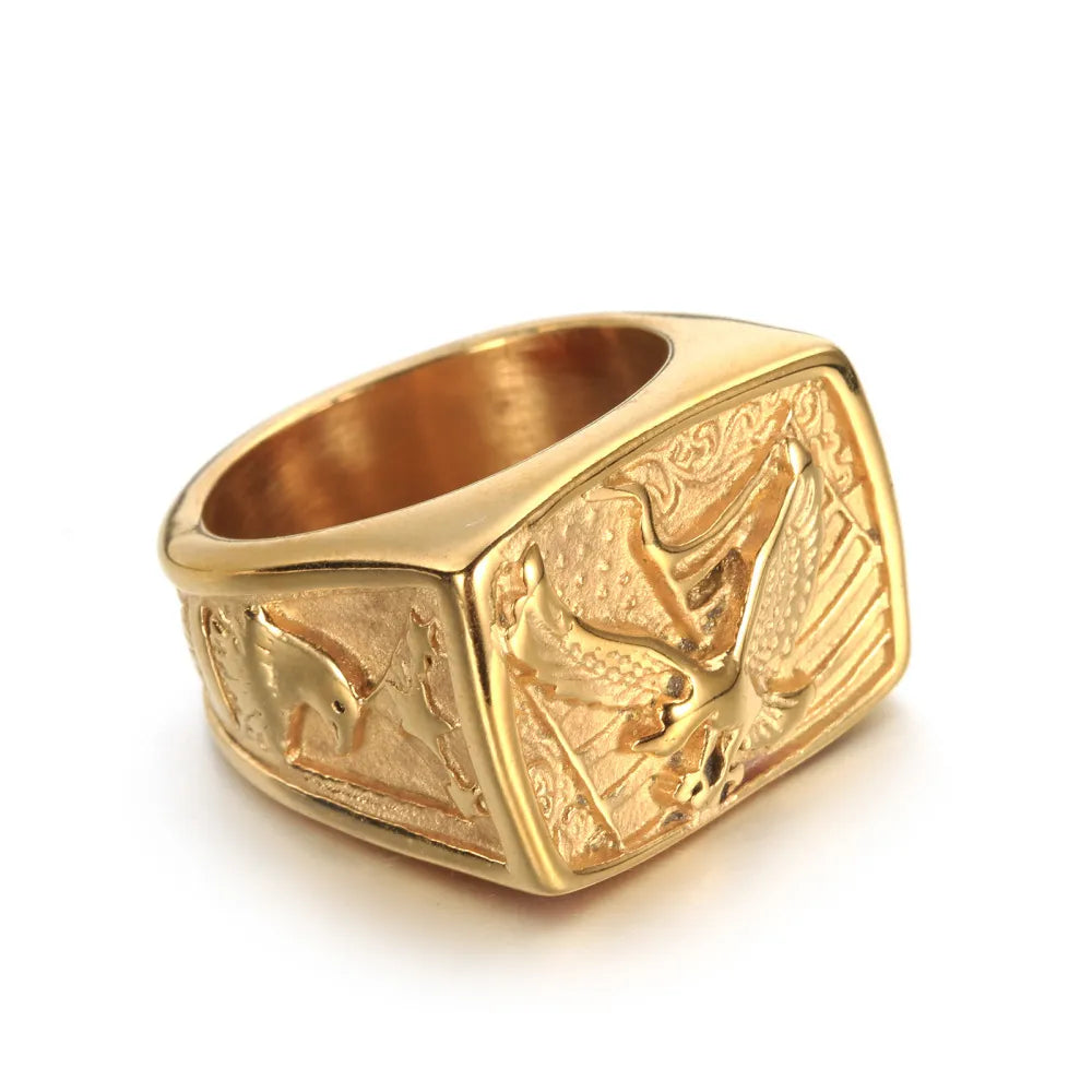 Retro Eagle Ring - Grandeur Prestige