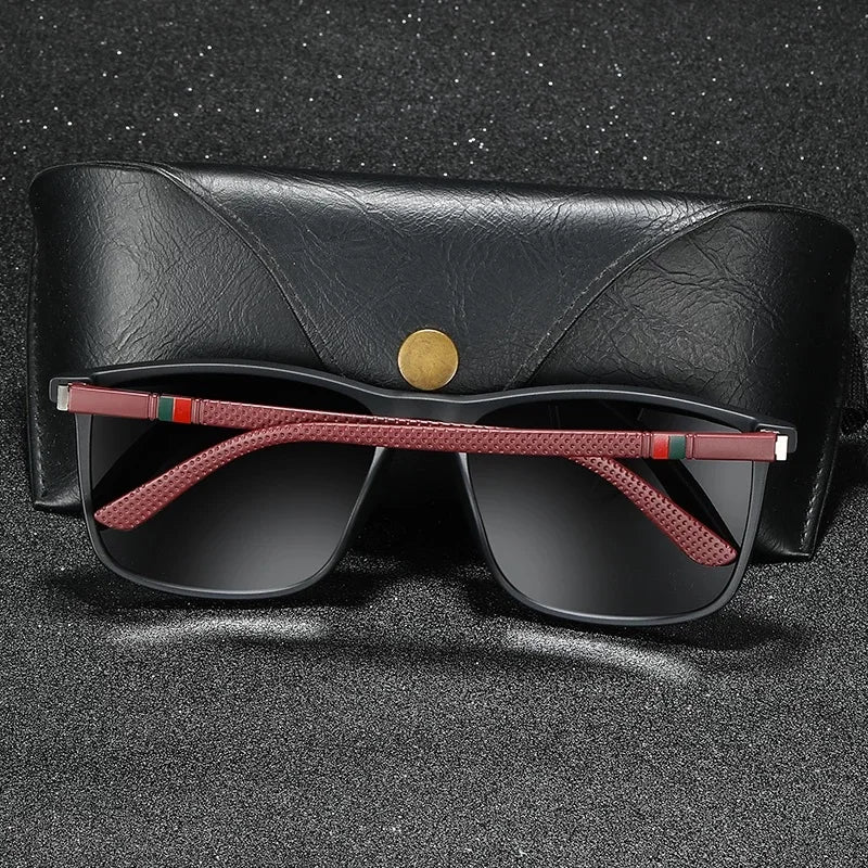 Square Vintage Polarized Sunglasses - Grandeur Prestige