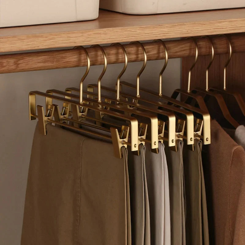 2/5pcs Trouser Hangers Gold/Sliver - Grandeur Prestige