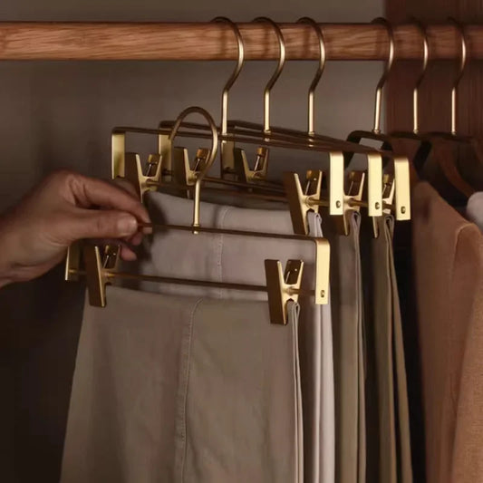 2/5pcs Trouser Hangers Gold/Sliver - Grandeur Prestige