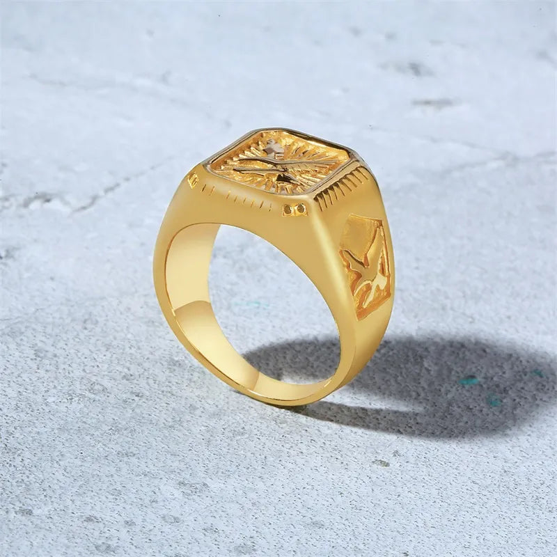 Bald Eagle Signet Ring - Grandeur Prestige
