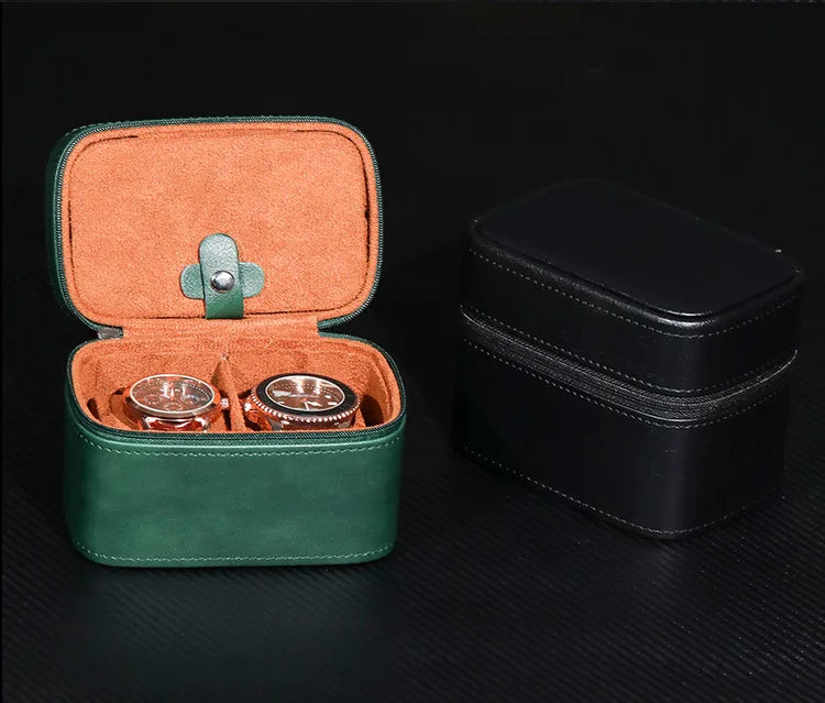 Leather Watch & Jewellery Travel Case - Grandeur Prestige