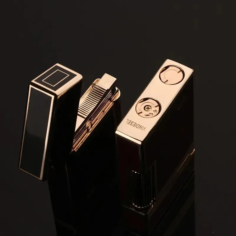 Metal Side Sliding Cigarette Lighter - Grandeur Prestige